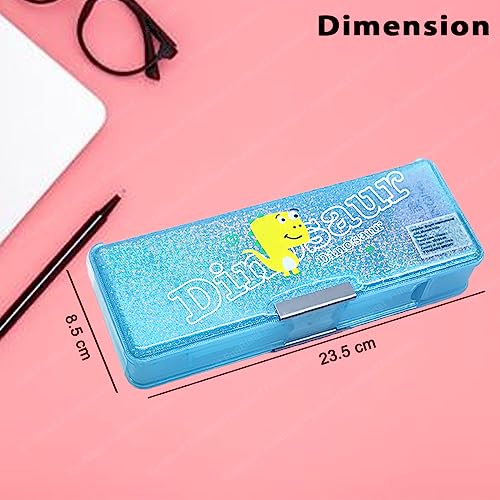 FunBlast Magnetic Pencil Case with Sharpener - Pencil Box for Kids, Dinosaur Pencil Box for Kids, Pencil Box for Girls, Pencil Box for Girls Stylish - Image 2