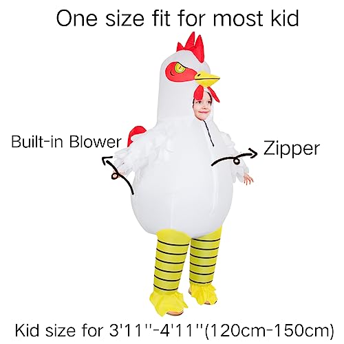 Stegosaurus Inflatable Chicken Costume for Kids Halloween Costume for Kid Boys Girls Funny Blow up Costumes for Cosplay Party - Image 4