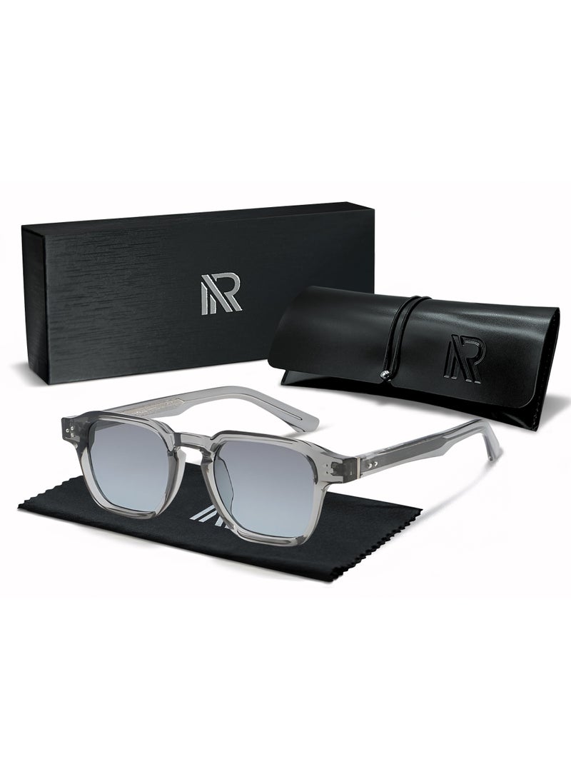 ريتي نظارة شمسية رجالي ونسائي بتصميم عصري وعدسات مستقطبة مع حماية من الأشعة فوق البنفسجية | نظارات موضة أنيقة للقيادة والسفر والرحلات والشاطئ والأنشطة الخارجية | خفيفة الوزن ومريحة - Image 1