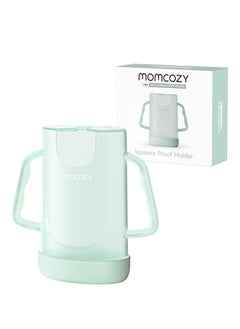 Momcozy queeze Pouch Holder for Food Pouches and Drink Boxes, Baby Pouch Holder Allows Baby to Self-Feed and Avoid Messes, Baby Food Pouch Holder Handle is Easy to Grip  - Image 1
