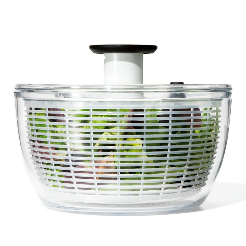 OXO Good Grips Salad Spinner | Lettuce Spinner | Fruit Washer | Fruit Washing Bowl with Strainer | Vegetable Cleaner | Salad Cleaner | Lettuce Washer | 6.22 Quart Capacity - Image 1
