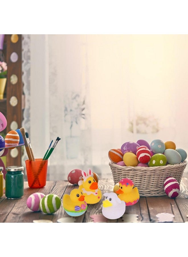ArtCreativity 2.5 Inch Easter Rubber Ducks for Kids - Pack of 12 Assorted Styles Mini Easter Ducks, Fun Egg Hunt Surprise Toys, Easter Party Favors, Jeep Ducks, and Easter-Themed Bath Toys for Kids - Image 4
