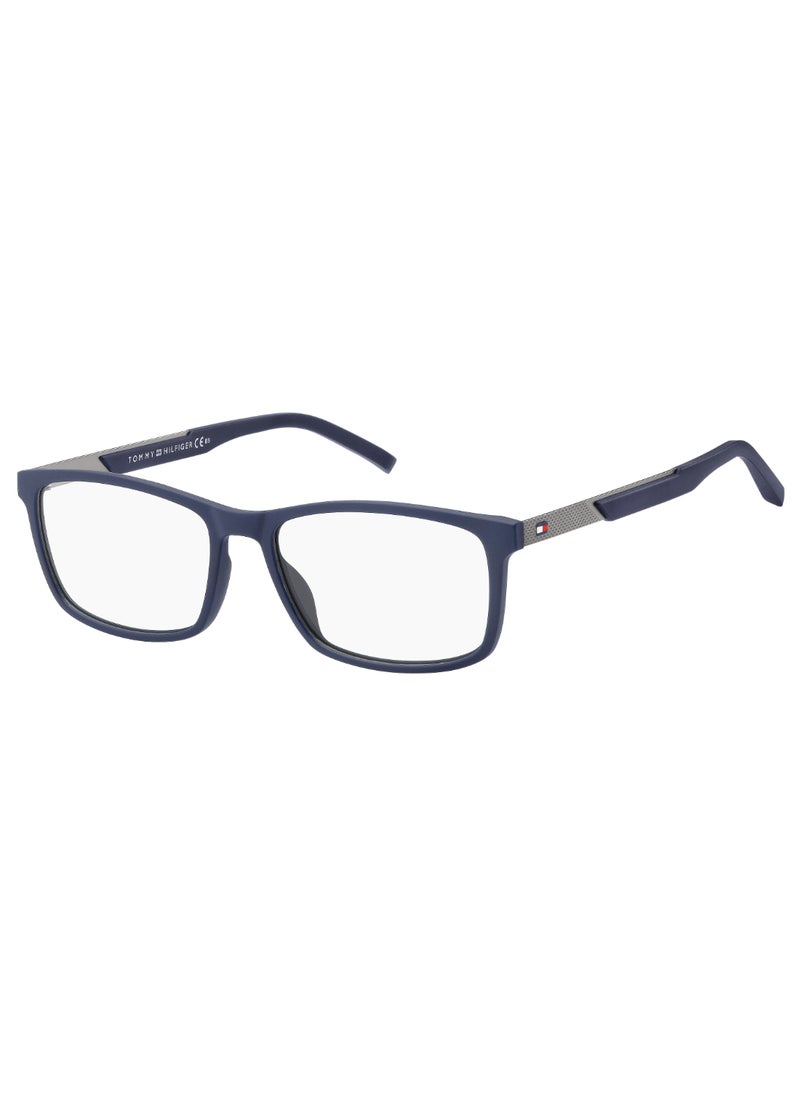 TOMMY HILFIGER Men's  Rectangular Shape Metal Sunglasses Th 1694  37 - Lens Size: 37.4 Mm - Blue  - Image 1
