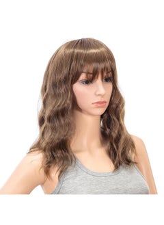 Short Curly Wavy Bob Wig With Bangs Synthetic Medium Shoulder Length Hair Wig For Women With Wig Cap (Brown Auburn Blended) - pzsku/ZA78F1E6B84249B9C33EEZ/45/_/1734183029/24f5d97a-29cd-465f-b481-a68236c8cb0a