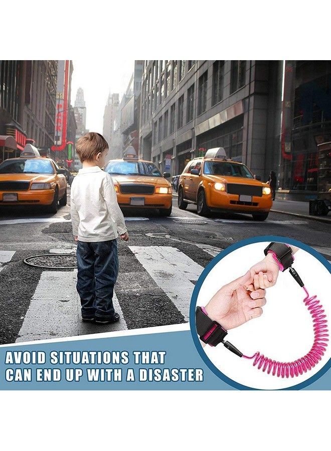 ONWON Anti Lost Safety Wrist Link Child Safety Harness Strap Rope Leash Walking Hand Belt Band Wristband(1.5M Pink) - Image 3