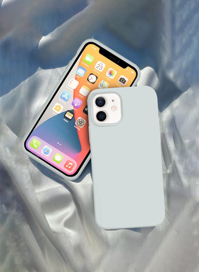 CATANES [for iPhone 12] Silicone Case Shockproof Protective Case Anti Scratch Smooth Case Cover/White - Image 1