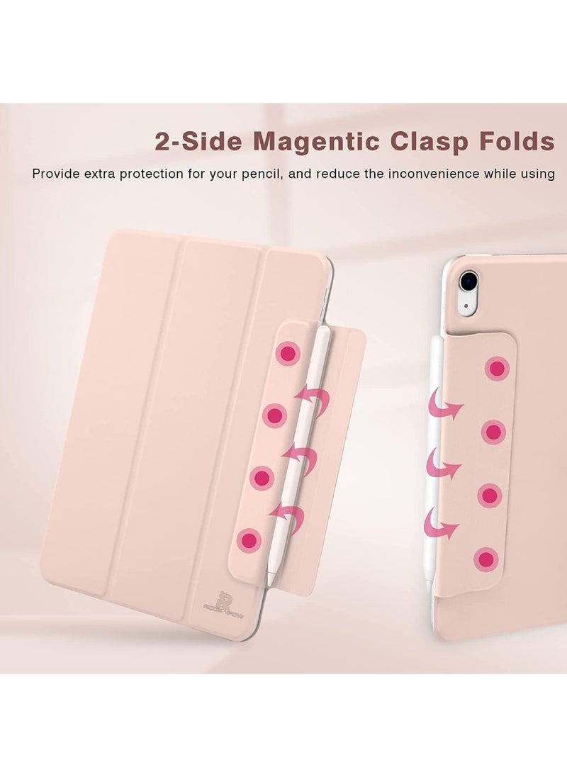 Rock Pow - Magnetic Case For iPad Air 11 inch M3/M2 2025/2024 Gen iPad Air 11 Case/Case For iPad Air 5 10.9 inch 2022/Air 4 10.9 inch 2020 iPad Air 10.9 Case Slim Stand Convenient Magnetic Attachment Auto Sleep/Wake Slim Stand Cover for air 6th/air 7th 11inch 2025/2024,Air 5th/air 4th 10.9inch 2022/2020 Rebound Series - Image 1