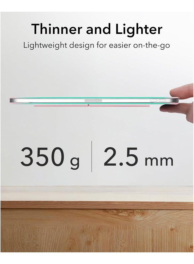 روك بو جراب لجهاز iPad Air 11 بوصة M3/M2 2025/2024 الجيل iPad Air 11 جراب/جراب لجهاز iPad Air 5 10.9 بوصة 2022/Air 4 10.9 بوصة 2020 جراب iPad Air 10.9 جراب رفيع بحامل شفاف ناعم وظهر شفاف مع حامل قلم رصاص قابل للسحب غطاء ذكي لجهاز ir 5th/air 4th 10.9 بوصة 2022/2020، air 6th/air 7th 11 بوصة 2025/2024 - Image 4