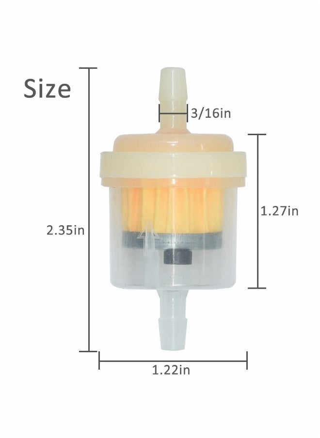 Generic Universal Gas Inline Fuel Filters with Magnet for Motorcycle ATV Quad Go Karts Accessories 3/16 Inch (Pack of 30)  - Image 3