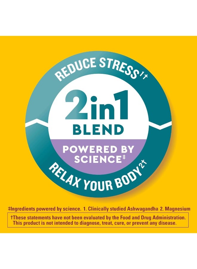 Nature Made Wellblends Calm & Relax, Ashwagandha 125 mg, Magnesium 300 mg, 54 Vegetarian Capsules - Image 2