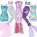BLIJOLA Doll Clothes 5 Sets Sequins Dresses for 115 inch Girl Doll Including 2 Mermaid Clothes Swimwear 1 Evening Dress 2 Casual Dresses Party Outfits Fashion ShowSequin A - Image 2