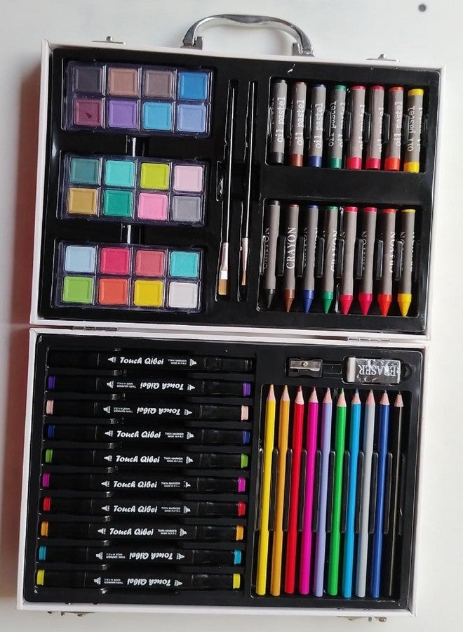 Peeplvalue 64 Pcs Kids Art Drawing Set Art and Craftmini Suitcase l Drawing and Painting Set Best for Birthday Gift for Boys Girls Children-Pack of 1 - Image 3