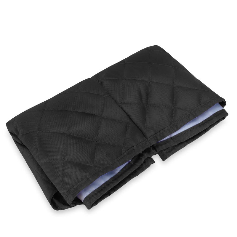 LUXJA LUXJA Dust Cover Compatible with 6 Quart Instant Pot, Cloth Cover with Pockets Fits Instant Pot (6 Quart) and Extra Accessories, Black Quilted Fabric (Medium)  - Image 5