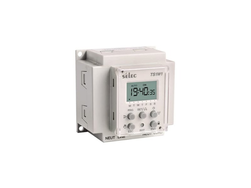 Selec Time Switch Wall Mount Daily/Weekly TS1W1-1-20A-230V - Image 2