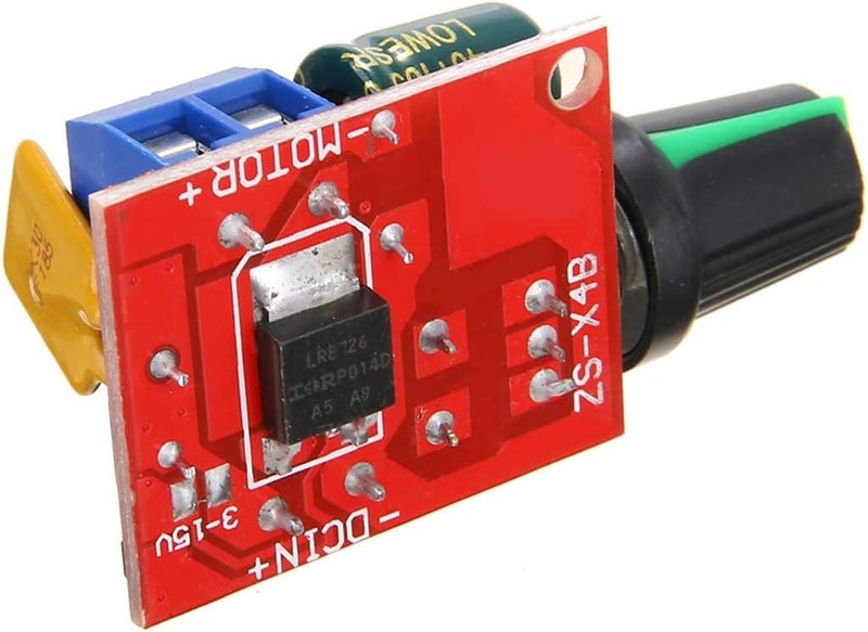 Gebildet 4 × وحدة تحكم سرعة محرك مصغرة، منظم سرعة PWM، مفتاح PWM قابل للتعديل DC 5V-35V 5A، مفتاح خافت سرعة 6V 12V 24V مع مؤشر LED - Image 4