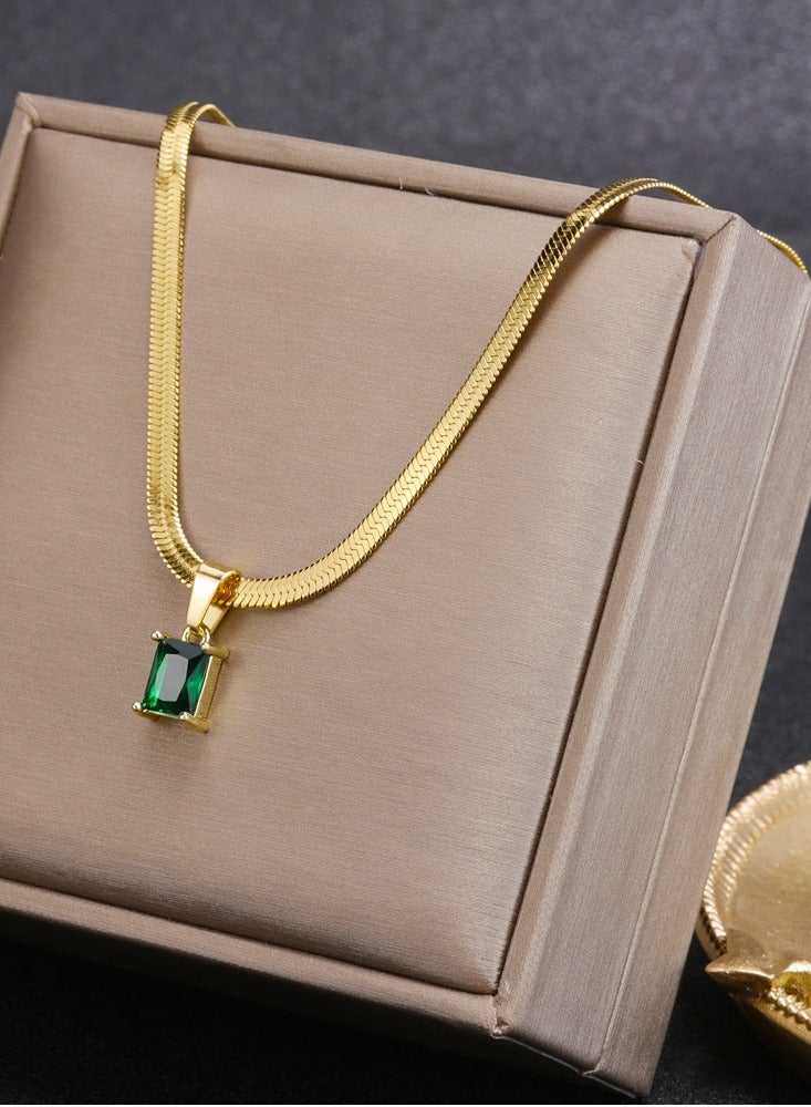 Kenzs 18KGold South American Gemstone Necklace