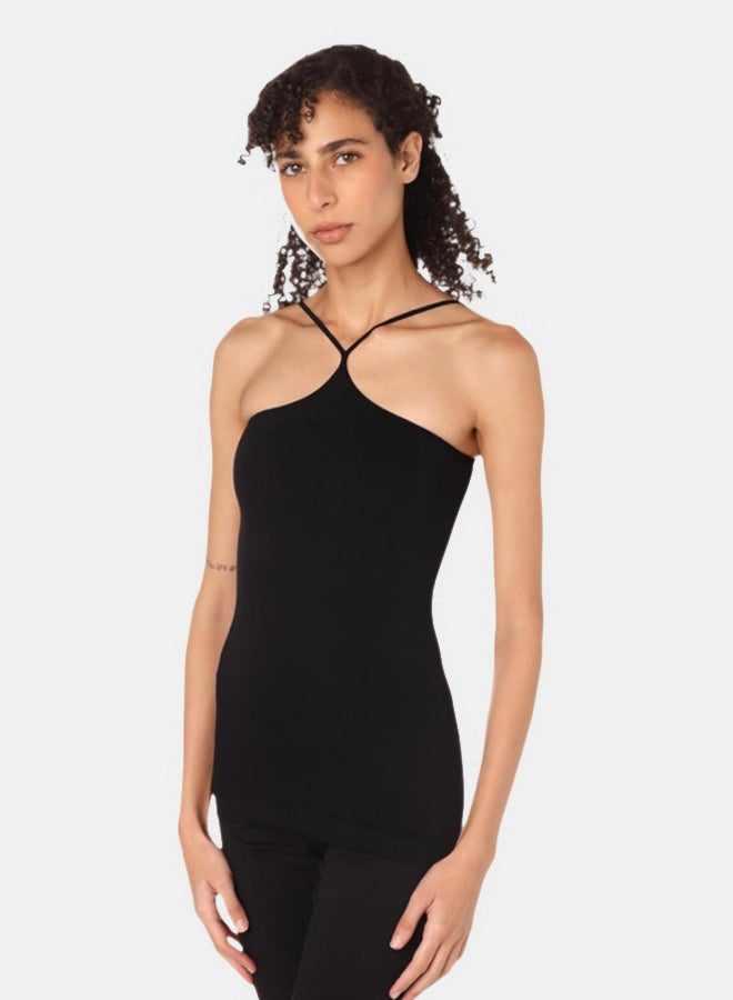 Silvy Lycra Donna Solid Tank Top For Women - Image 2