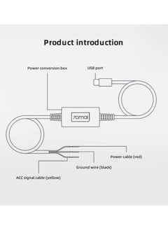 Arabest 70mai Hardwire Cable Kit (Type-C) for 24 Hour Parking Monitoring  - Image 3