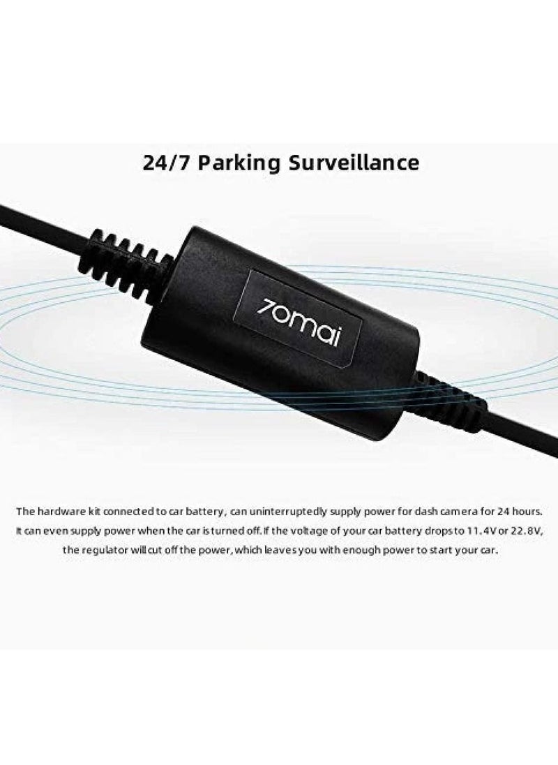 Arabest 70mai Hardwire Cable Kit (Type-C) for 24 Hour Parking Monitoring  - Image 2