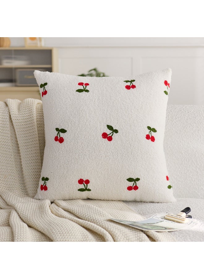 Teddy Velvet Pillow Case Style Bedside Soft Bag Back Cushion Living Room Decorative Pillow Sofa Embroidered Pillow Custom