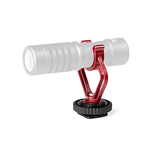 SHOPEE Triple Mount Brackets ABS Plastic with Shoe Mount Adapter in Red & Black for BY-MM1 Mini Cardioid Shotgun Microphone and other Brand Similar Shotgun Microphones (3 pack) - Image 5