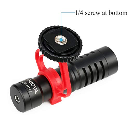 SHOPEE Triple Mount Brackets ABS Plastic with Shoe Mount Adapter in Red & Black for BY-MM1 Mini Cardioid Shotgun Microphone and other Brand Similar Shotgun Microphones (3 pack) - Image 4