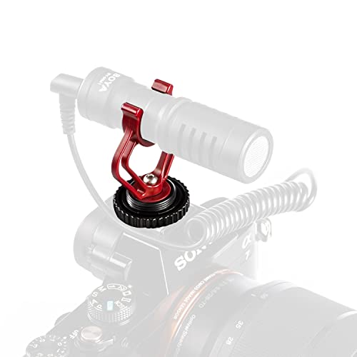 SHOPEE Triple Mount Brackets ABS Plastic with Shoe Mount Adapter in Red & Black for BY-MM1 Mini Cardioid Shotgun Microphone and other Brand Similar Shotgun Microphones (3 pack) - Image 2