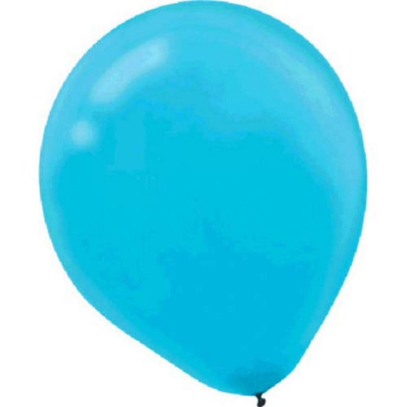 Amscan Caribbean Blue Latex Balloons 5 Pack Of 50 Perfect For Any Event