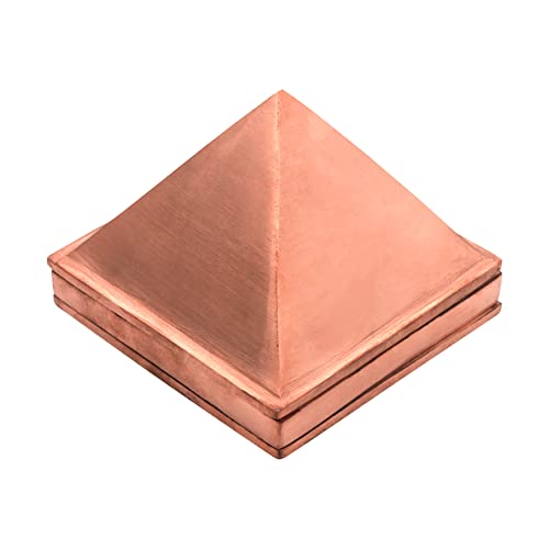 TREE MAISON CORONATING HOMES Vastu Copper 3 Layer Pyramid | Pure Copper Vastu Remedy | 3-Inch |Pyramid for Positive Energy, Health & Wealth | Vastu Dosh Remedies for Home & Office | Pack of 1 - Image 1