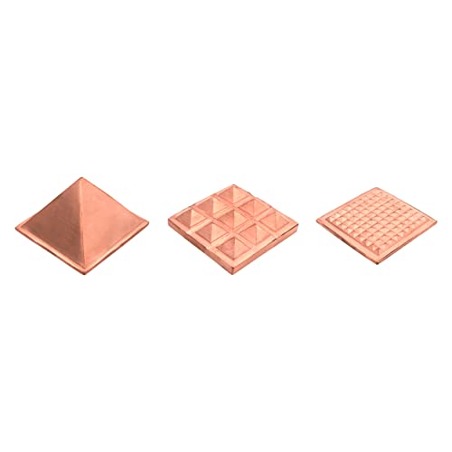 TREE MAISON CORONATING HOMES Vastu Copper 3 Layer Pyramid | Pure Copper Vastu Remedy | 3-Inch |Pyramid for Positive Energy, Health & Wealth | Vastu Dosh Remedies for Home & Office | Pack of 1 - Image 4