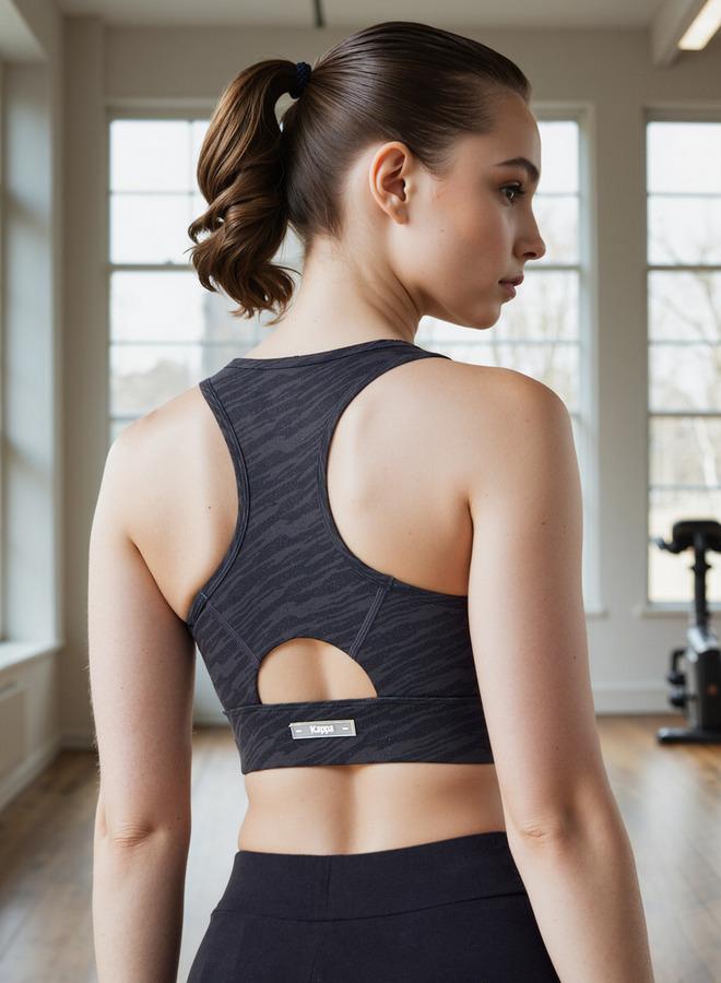 Kappa Printed Racerback Sports Bra - Image 3