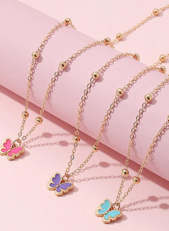 Take Two Pack of 3 - Butterfly Charm Necklace - Image 3