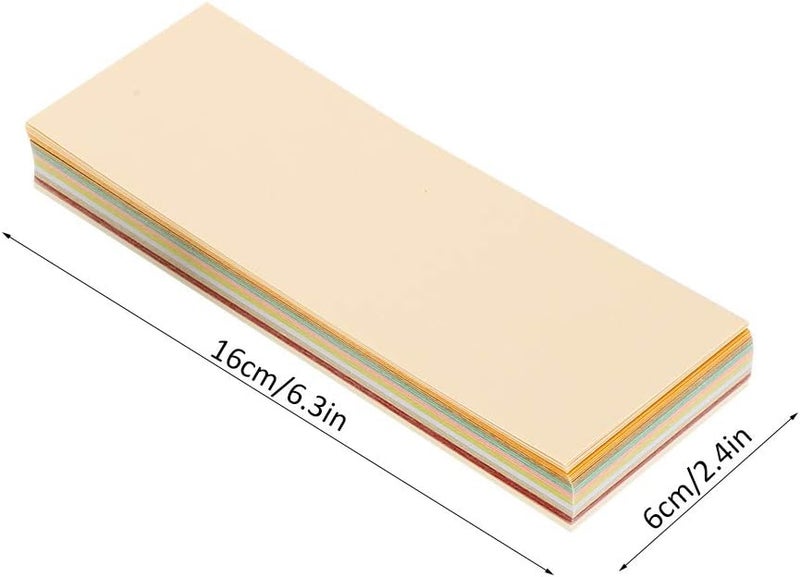 ورق مقوى معدني لامع 100 ورقة مقاس 16x6 سم بألوان متنوعة لصنع الدعوات - Image 5