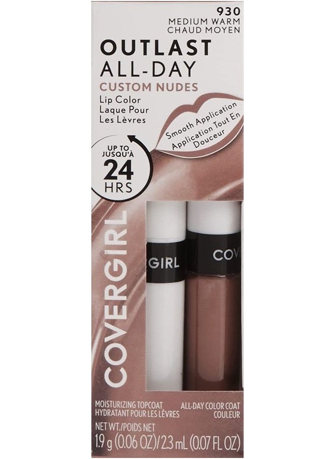 Outlast All-Day Lip Color Custom Nudes, Deep Cool , 2 Piece Set