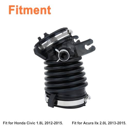 YOUYIEN Engine Air Intake Hose (Tube With Clamps). Replaces Part # 17225-R1A-A01. Fits for Honda Civic 1.8L 2012-2015, Acura Ilx 2.0L 2013-2015. - Image 3