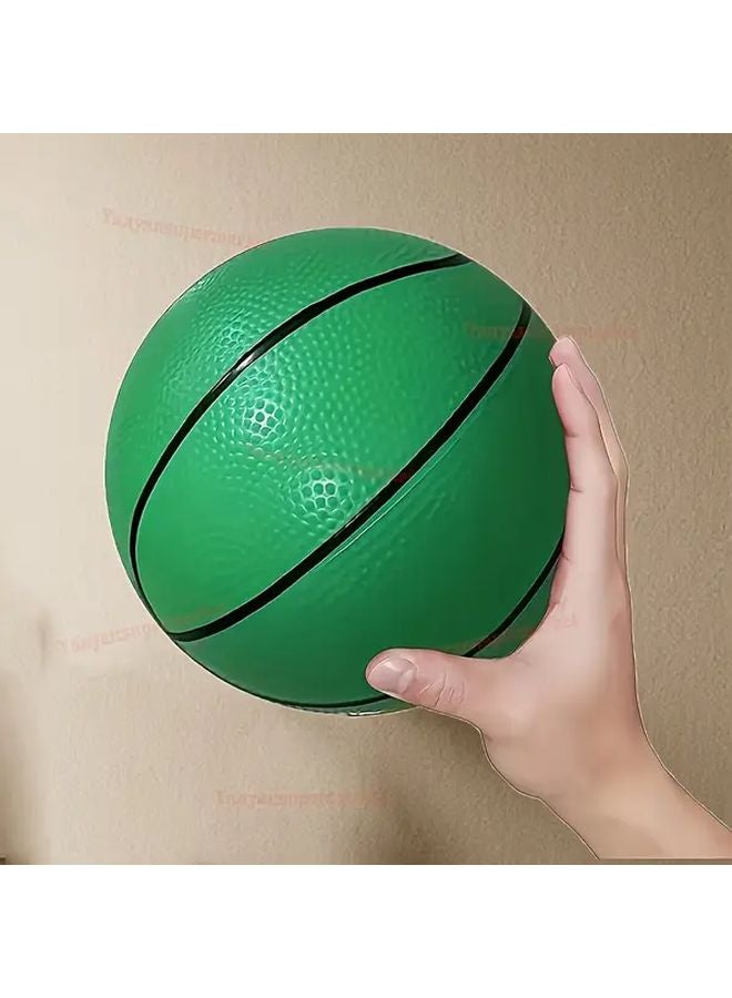 7.09 Inch Green Basketball Toy for Indoor Outdoor Play Pool Beach Party Sports - Image 1