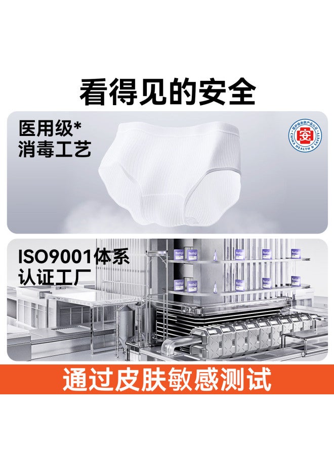 Badigao Disposable Women's Underwear, Pure Cotton Crotch, Sterile, Travel-friendly, Postpartum, 2025 New Arrival, Portable, No-wash Daily Disposable Panties