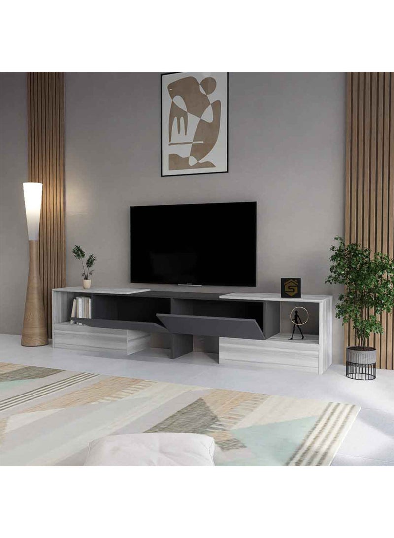 Stylish Home Grey and White TV Stand - Corner or Regular - TV70 - Image 2
