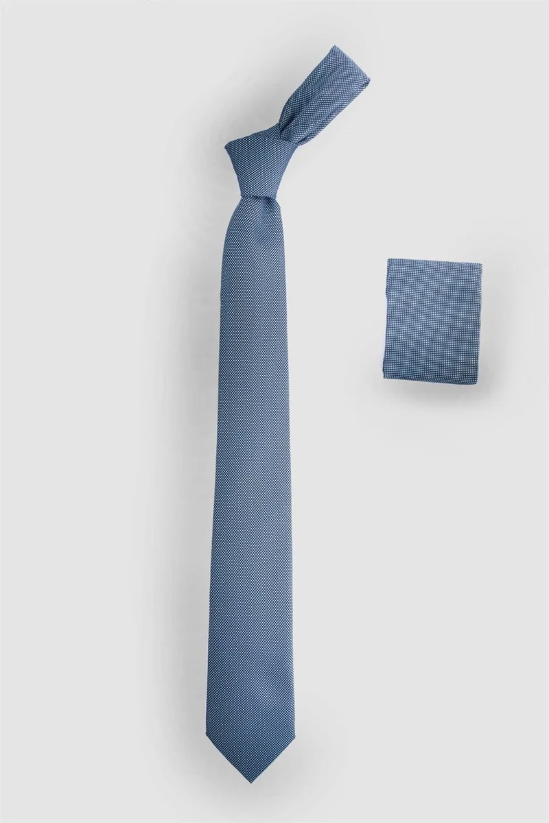 Tudors Plain Men's Tie with Pocket Handkerchief