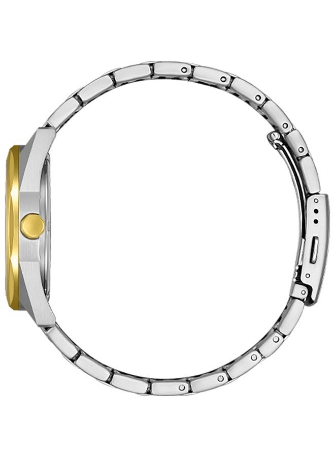سيتيزن Eco-Drive Men’s Watch BM7624-82A, 38 mm White Dial, Stainless Steel Case & Bracelet, 100 m WR - Image 2