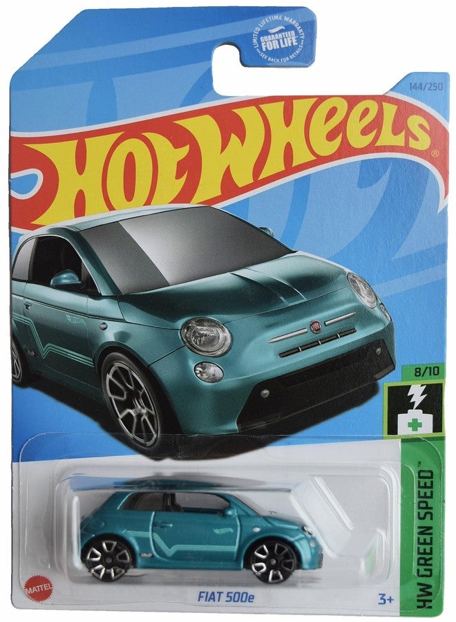 Hot Wheels Fiat 500e, HW Green Speed 8/10 [Teal] 144/250 - Image 2