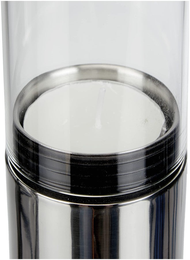 بلوموس حامل شموع بلوموس عريض مصقول، شفاف - Image 4