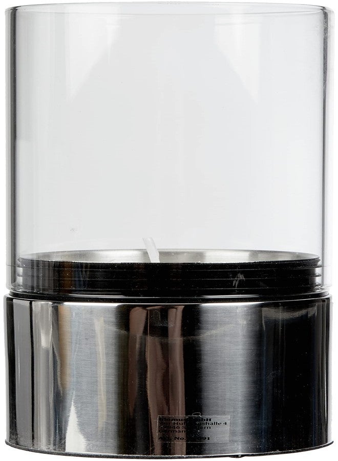 بلوموس حامل شموع بلوموس عريض مصقول، شفاف - Image 2