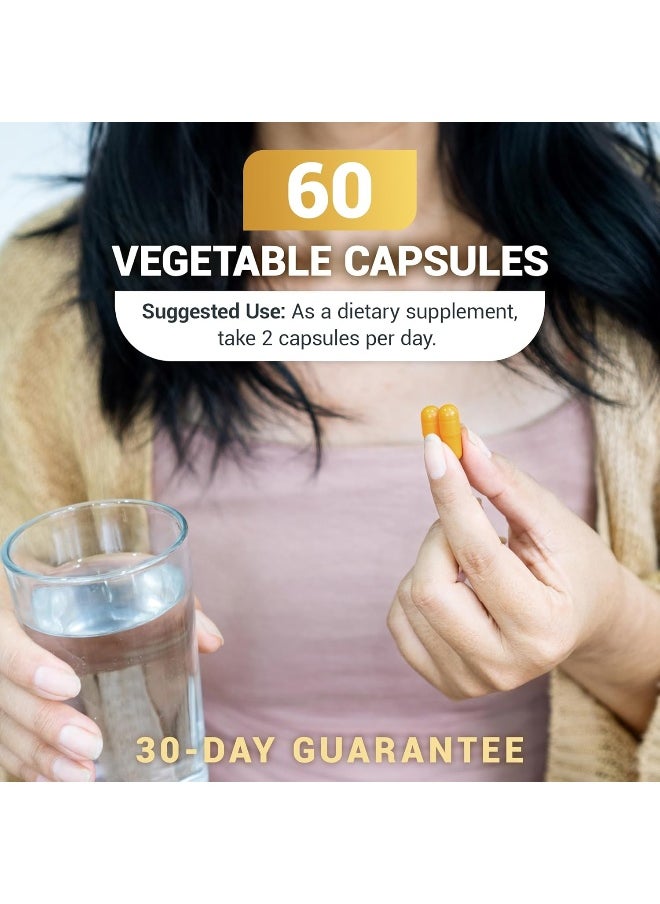 Dr. Berg Nutritionals - Dr. Berg Turmeric Curcumin with Bioperine - 1350 mg Turmeric Supplement with 95% Curcuminoids - 60 Capsules - Image 1