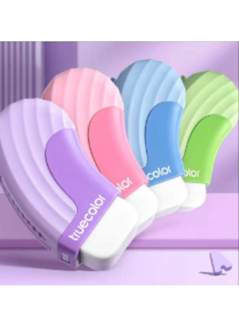TrueColor 4 Pieces Retractable Erasers, Arc-shaped Design Erasers, Pencil Erasers , Push-Pull Rubber Eraser for Kids Boys Girls Students , School Office Supply Stationery - Image 5