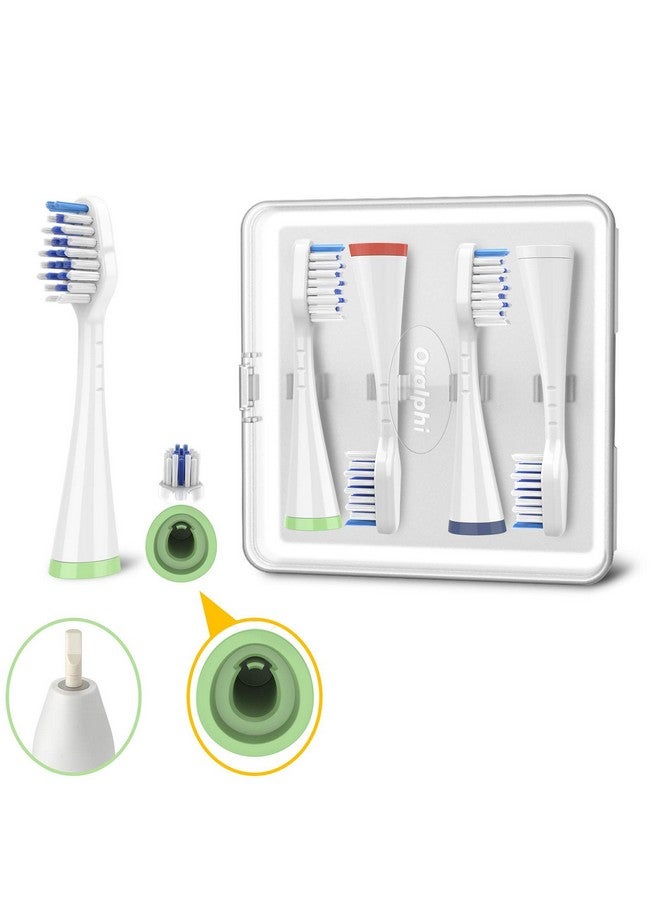 Oralphi Toothbrush Replacement Heads For Waterpik Complete Care 5.0/9.0 (Cc01/Wp861) Strb4Ww (4Pack White) - Image 3