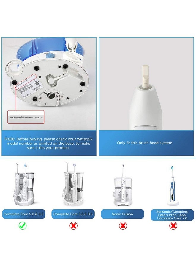 Oralphi Toothbrush Replacement Heads For Waterpik Complete Care 5.0/9.0 (Cc01/Wp861) Strb4Ww (4Pack White) - Image 4