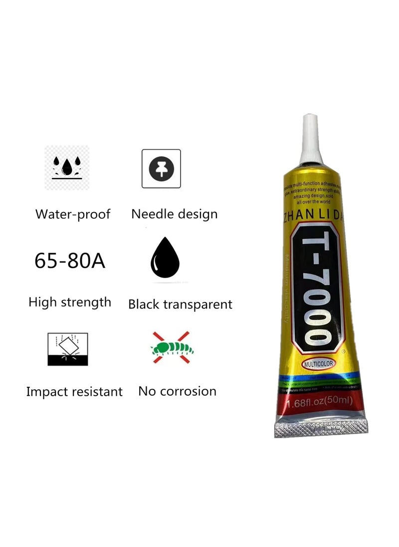 epax BU LAI EN T7000 Black Glue 50ML Epoxy Resin Adhesive Repair Mobile LCD Screen T7000 Glue  - Image 2