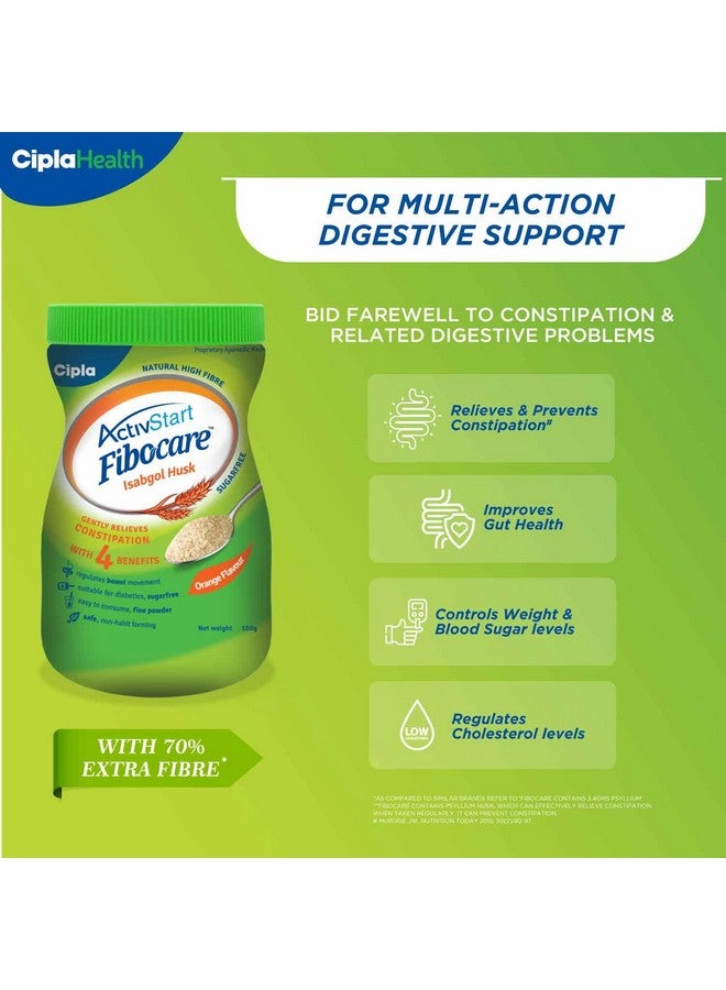 Cipla مسحوق قشر إيزابغول من سيبلا فيبوكير | خالي من السكر | يخفف الإمساك بفعالية | يعزز صحة الأمعاء | يدعم الصحة الهضمية | عبوة من 2، 2 عدد، 100 جرام - Image 4