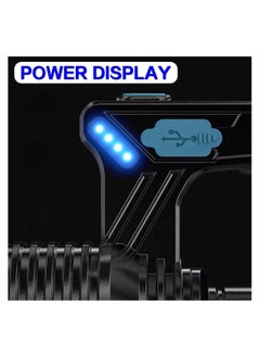 Generic SYOSI LED Rechargeable Flashlight, 8 Modes Bright Spotlight Lantern Flashlight, Rechargeable Waterproof  Camping Lamp, for Hurricane, Emergency, Survival Kits, Hiking, Home, USB Cable Included  - Image 5